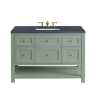 48 Inch Breckenridge Freestanding Vanity in Smokey Celadon / Charcoal Soapstone Top