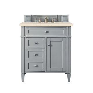 30 Inch Brittany Freestanding Vanity in Urban Gray / Eternal Marfil Top