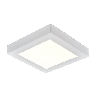 Titan 6'' Wide Integrated LED Square Flush Mount - White