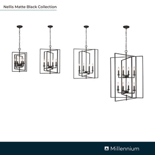 Nellis 8-Light Pendant light Matte Black