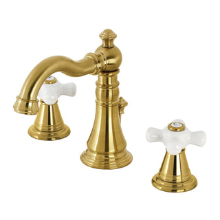 American Classic Widespread Bathroom Faucet in Brushed Brass
