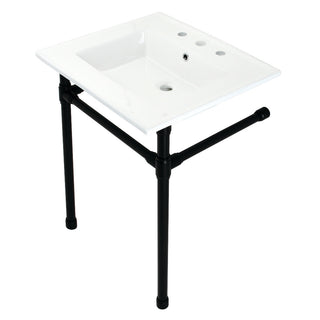 Dreyfuss 25.19 Inch Console Sink in White