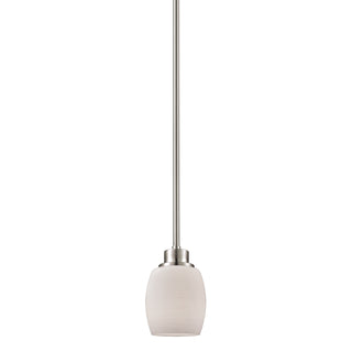 Casual Mission 5'' Wide 1-Light Mini Pendant - Brushed Nickel