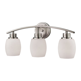 Casual Mission 20'' Wide 3-Light Vanity Light - Brushed Nickel