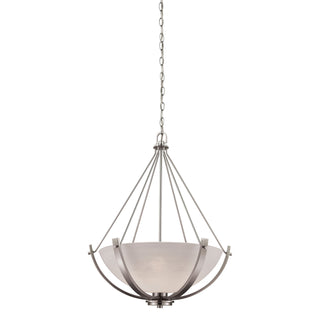 Casual Mission 21'' Wide 3-Light Chandeliers - Brushed Nickel