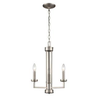 West End 15'' Wide 3-Light Chandeliers - Brushed Nickel