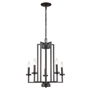 West End 20'' Wide 5-Light Chandeliers - Oil Rubbed Bronze