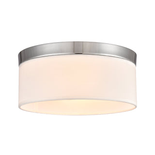 Oak Valley 12'' Wide 2-Light Flush Mount - Chrome