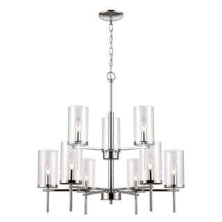 Oakland 28.5'' Wide 9-Light Chandeliers - Chrome