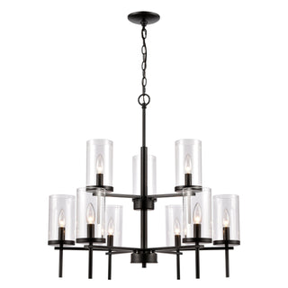 Oakland 28.5'' Wide 9-Light Chandeliers - Black