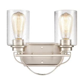 Market Square 12'' Wide 2-Light Vanity Light - Brushed Nickel