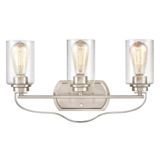 Market Square 20'' Wide 3-Light Vanity Light - Brushed Nickel