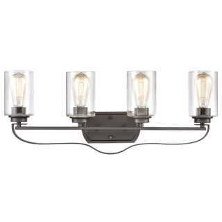 Market Square 28'' Wide 4-Light Vanity Light - Oil Rubbed Bronze