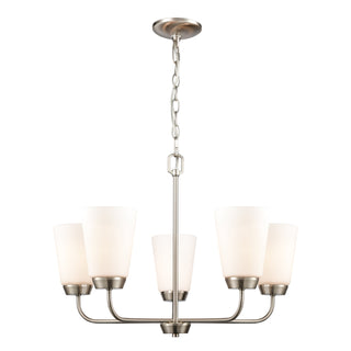 Winslow 25'' Wide 5-Light Chandeliers - Brushed Nickel