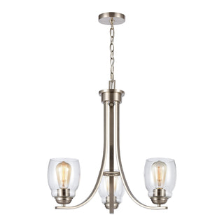 Calistoga 23'' Wide 3-Light Chandeliers - Brushed Nickel