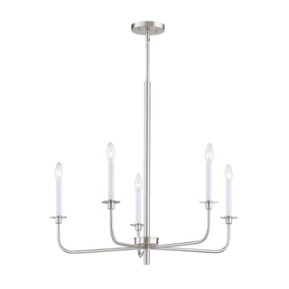 Lexington Green 30'' Wide 5-Light Chandeliers - Brushed Nickel