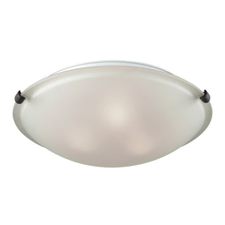 Sunglow 17'' Wide 3-Light Flush Mount - Brushed Nickel