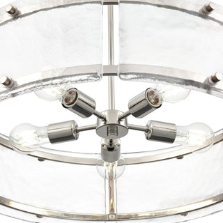 Bennetti 24.75" Wide 5-Light Chandelier - Polished Nickel