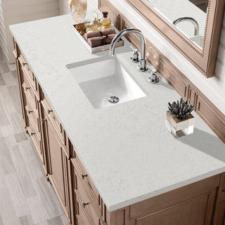 60 Inch Bristol Freestanding Vanity in Whitewashed Walnut / Lime Delight Top