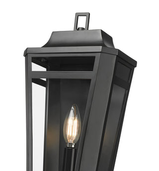 Sumerlin 14.5" High 1-Light Outdoor Wall Sconce - Powder Coated Black