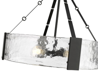 Rezi 24.25" Wide 4-Light Pendant - Matte Black