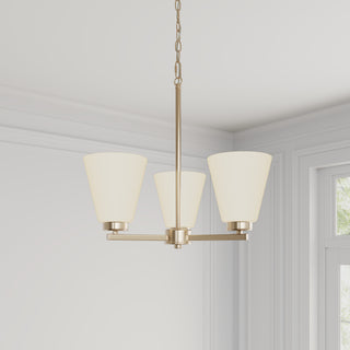 Strayhan 18" Wide 3-Light Chandelier