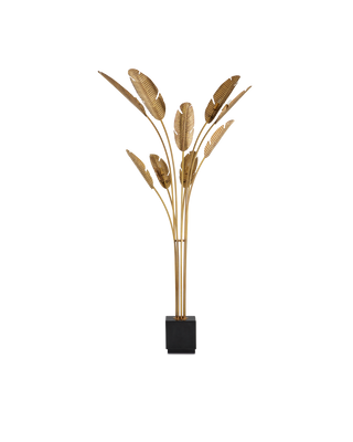 Tropical Grande Brass Floor Lamp