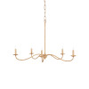 Saxon Small Tan Chandelier