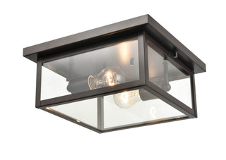 Evanton 2-Light Outdoor Flush Mount - Powder Coated Bronze