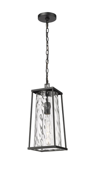 Dutton 1-Light Outdoor Hanging Lantern Powder Coated Black