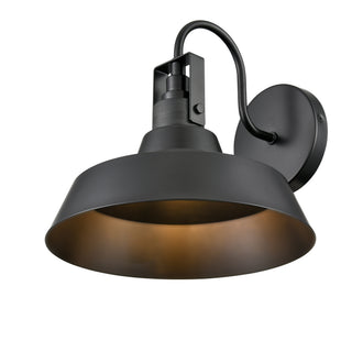 Axell 1-Light Outdoor Wall Sconce Powder Coated Black
