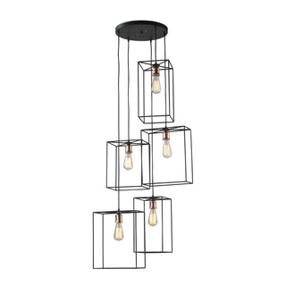 Box 5-Light Chandelier - Oil Rubbed Bronze