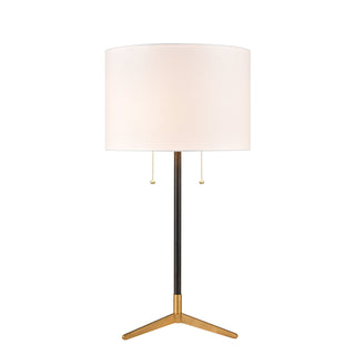 Clubhouse 29'' 2-Light Table Lamp - Black