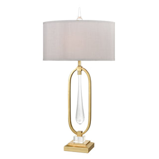 Spring Loaded 36'' Table Lamp - Gold Leaf