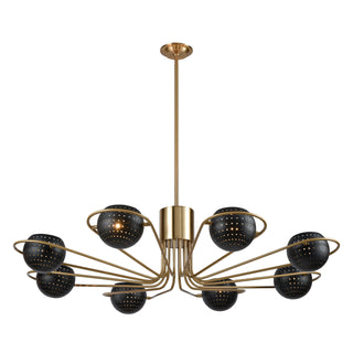 Scarab 47'' Chandelier - Aged Brass