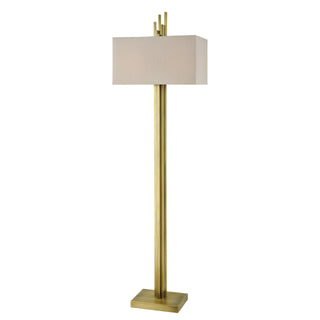 Azimuth 69'' High 2-Light Floor Lamp - Antique Brass