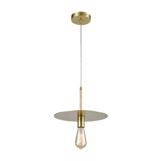 Sunscreen 1-Light Mini Pendant in New Aged Brass