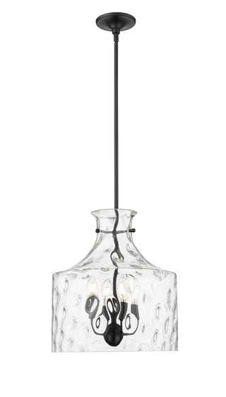 Santorini 4-Light Pendant Light Matte Black