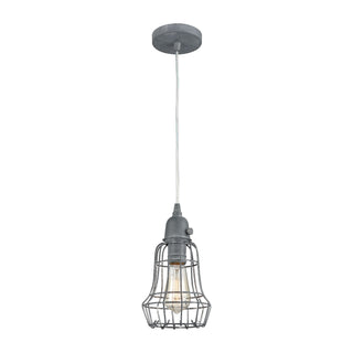 Squashcourt 6'' Wide 1-Light Mini Pendant - Concrete