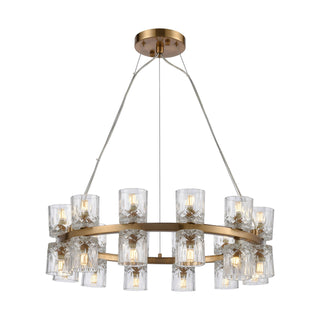 Double Vision 25'' Wide 24-Light Chandeliers - Clear