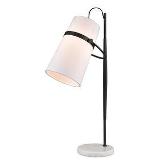 Banded Shade 28'' Desk Lamp - Matte Black