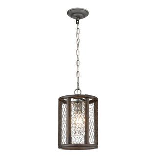 Renaissance Invention 8'' Wide 1-Light Mini Pendant - Weathered Zinc