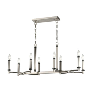 Sunsphere 36'' Wide 8-Light Chandeliers - Satin Nickel