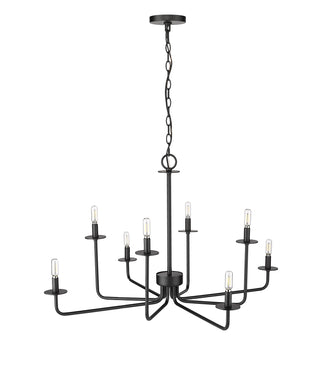 Marceline 8-Light Chandelier Ceiling Light Matte Black