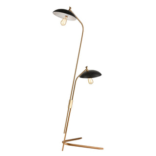 Scarab 66'' Floor Lamp - Satin Brass