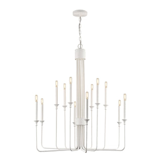 Edward 36'' Wide 12-Light Chandeliers - Matte White