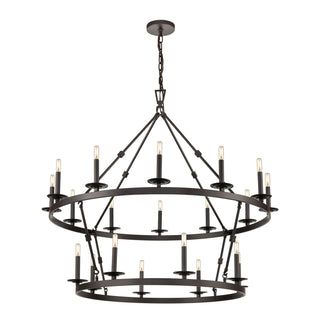 Castle 47'' Wide 20-Light Chandeliers - Oil Rubbed Bronze