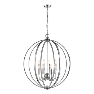 Venue 32'' Wide 8-Light Pendant - Chrome