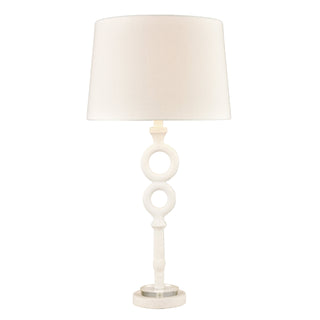 Hammered Home 33'' Table Lamp - Matte White