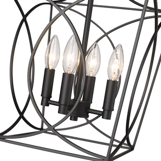 Tracy 4-Light Pendant light Matte Black